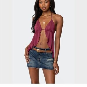 Edikted backless halter top